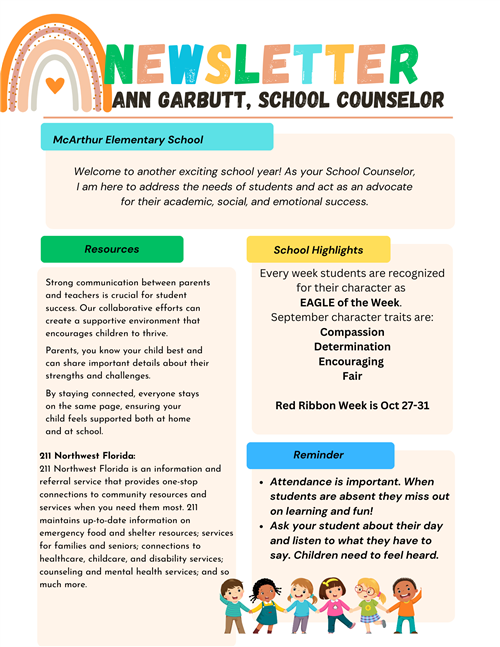Counselor's Newsletter